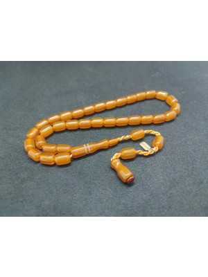 İskeçe Tesbih Hayyani̇ Usta Eseri̇ Imzalı El Boy Alman Faturan Sıkma Kehri̇bar