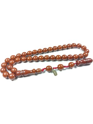 İskeçe Tesbih Dabbas Usta Işi̇ Imzalı (Imzası Gümüştür) Sıkma Kehri̇bar