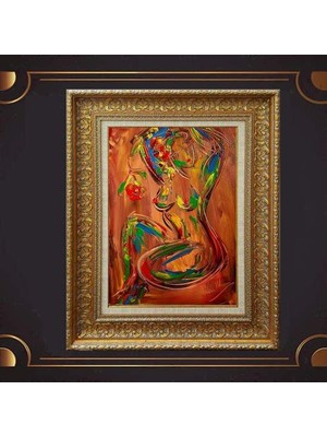 Giyense Kalın Çerçeveli Paspartulu Tablo DD233