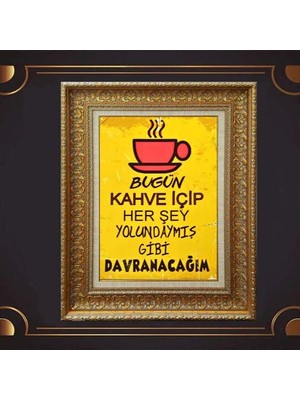 Giyense Kalın Çerçeveli Paspartulu Tablo DD1397