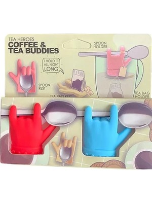 SHC4200 2'li Silikon Tutucu Çay Kahve Aksesuar Seti