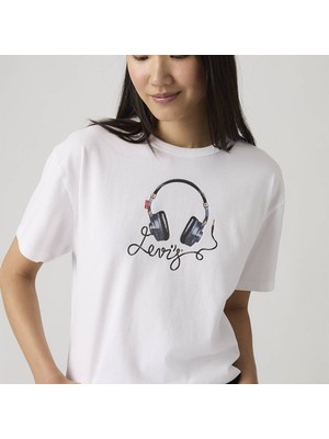 Levi's Graphic Vintage Kadın Beyaz Tişört 008C0-0001