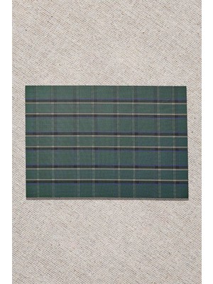 Paşabahçe Ekose Amerikan Servis Yeşil - 1 Adet