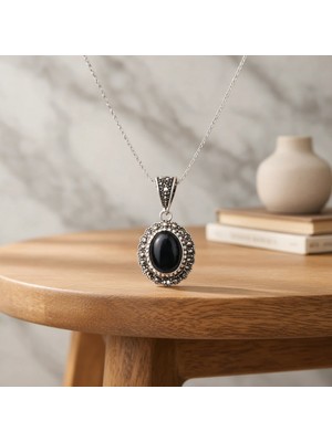 LTG Nova Blackcraft Oltu Taşı Imge Kolye