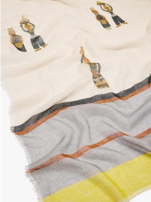 Parfois Kadın Keten Karışımlı Desenli Şal