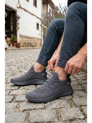 Fort 0062 Pasomia Rahat Hafif Anatomik Triko Bağcıksız Sneaker Spor Ayakkabı