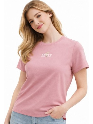 Levi's Graphic Favorite Kadın Pembe Tişört 008BX-0001
