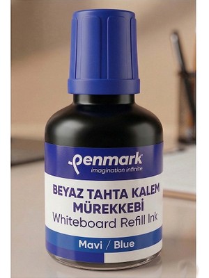 Artlantis Beyaz Yazı Tahta Kalemi Mürekkebi 30 ml 1 Adet Penmark Tahta Kalemi Mürekkepi Kolay Silinebilir Doldurulabilir Canlı Renk