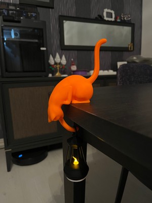 3dvibeswithmerve Dekoratif Kedi Figürlü LED Mum
