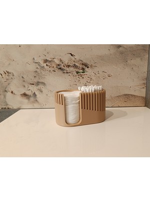 3D Snaxx Modern Tasarımlı Çok Amaçlı Pamuk & Kulak Çubuğu Düzenleyici Organizer - 12X7X7CM