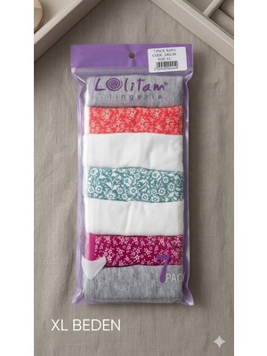 Lolitam Lingerie 7’li Paket Pamuklu Xl Slip Külot Seti