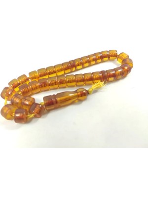 İskeçe Tesbih Başka Yerde Yok!!! Kelle Boy 42 Gr. Şeffaf Eski̇ Iran Necef Baga