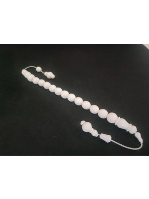 İskeçe Tesbih Iskeçeli̇ Cemi̇l Usta Eseri̇ Çi̇ft Imame Zaza Model Naturel Deve Kemi̇ği̇