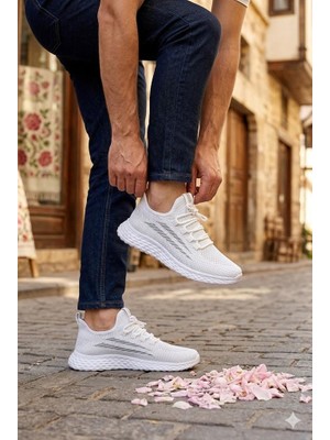Fort 0130 Awidox Rahat Hafif Anatomik Fileli Bağcıksız Sneaker Spor Ayakkabı