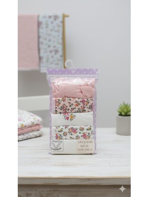 Lolitam Lingerie 5'li Pamuklu Kadın Bato Külot Seti - Xl