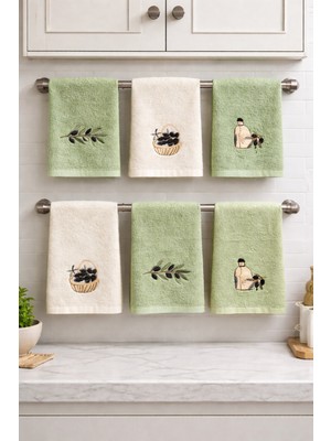 Taya Home Mutfak Havlusu Seti 6'lı – %100 Pamuk El Havlusu | Yüz Havlusu – Çeyizlik