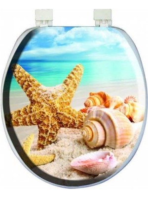 Cm Store Lüks Desenli Yumuşak Klozet Kapak Puf (5067)