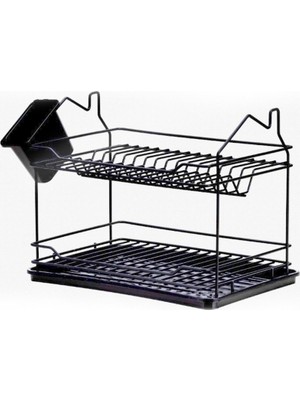 Cm Store ,evim 2 Katlı Tabaklık Siyah (5067)