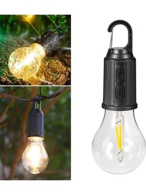 İlk El Grup Şarjlı Aydınlatma Ampul Tasarımlı Ambians Işık Askılı Kamp Lambası