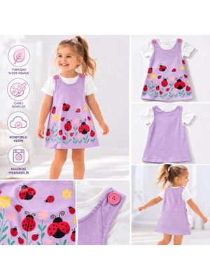Melodi Kids Kız Bebek 2 Parça Elbise