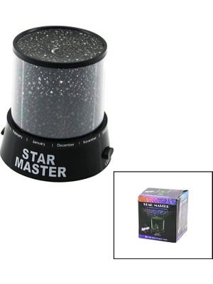 Cm Store Ay - Yıldız Görselligece Lambası Pilli - Usbli Gün Işık - Renkli Işıkrenk Değiştirme - Manuel Dönerli (5067)