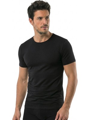 Öts Erkek T-Shirt O Yaka Modal (%47 Modal - %47 Pamuk - %6 Elastan)