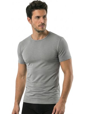 Öts Erkek T-Shirt O Yaka Modal (%47 Modal - %47 Pamuk - %6 Elastan)