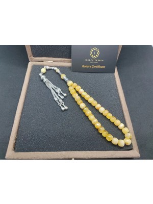 İskeçe Tesbih Gümüş Püsküllü Vıp Kadi̇fe Kutulu Gümüş Nakkaşlı 18.76 Gr. Kaya Damla