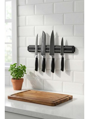 LTG Nova 32 cm Şerit Mıknatıslı Tutucu – Mutfak Duvar Askısı, Organizeri