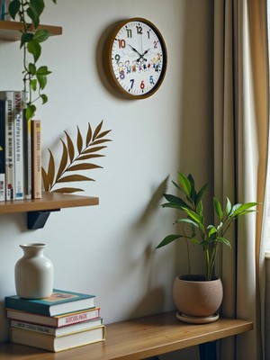 Senka Mey Ithalat® 36 cm Kahverengi Çocuk Odası Duvar Saati