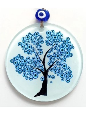 İlk El Grup Ieg™ Nazar Ağacı Füzyon Cam Nazar Boncuklu Duvar Dekoru