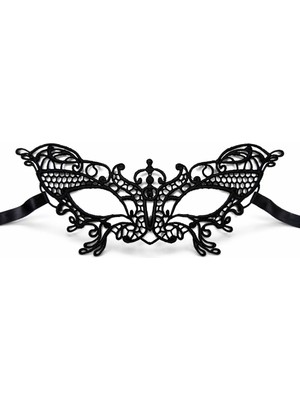 Senka Mey Ithalat® Siyah Dantel Venedik Maskesi Kadın – Zarif Parti &amp; Balo Maskesi 2 No