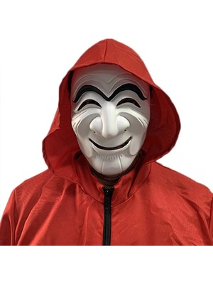 Senka Mey Ithalat® Koreli Hırsız Teatral Hahoe Maskesi - Para Heist Maskesi - Dali Maskesi