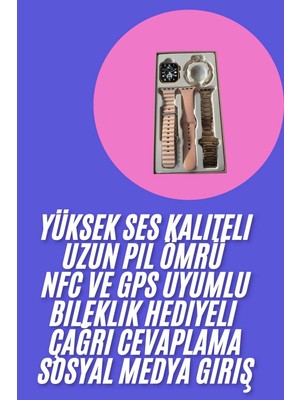 Senka Mey Ithalat® Genç Kızlara Özel Akıllı Saat 41 mm Çağrı Cevaplayabilen Nfc ve Gps Uyumlu
