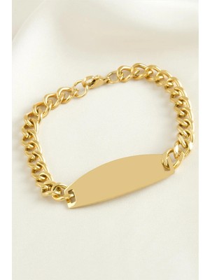 Pileli Store Künye Çelik Bileklik (Isim Yazılabilir)