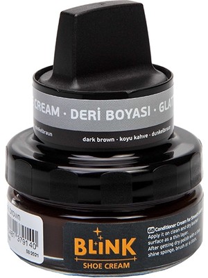 Blink Shoe Cream Koyu Kahverengi 50 ML Deri Boyası
