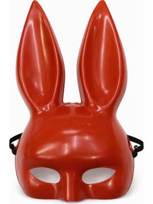 Senka Mey Ithalat® Uzun Kulaklı Kırmızı Lüks Tavşan Maskesi