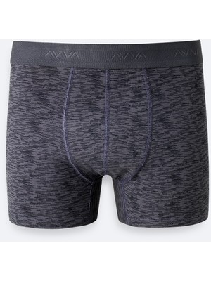 AVVA Erkek Gri Desenli Tekli Regular Fit Boxer A61Y9504