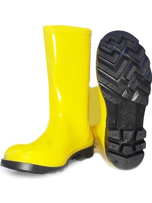 Senka Mey Ithalat® Gezer Pvc Kısa Çizme Sarı 37 Numara