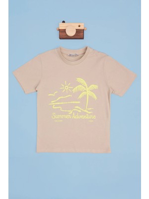 FullaModa Summer Adventure Baskılı Erkek Çocuk Tişört