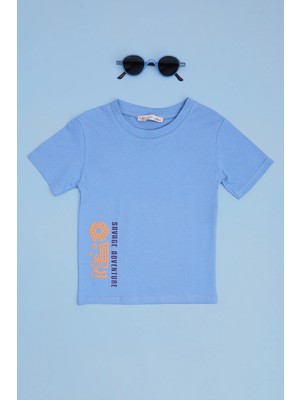 FullaModa Savage Adventure Baskılı Erkek Çocuk Tişört