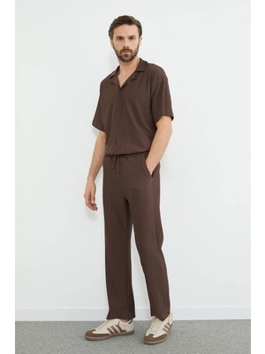 FullaModa Beli Lastikli Fitilli Cepli Pantolon