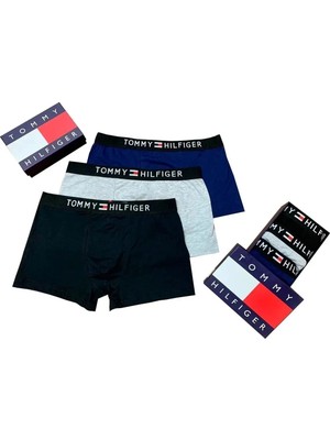Tommy Erkek Boxer Set 3"lü