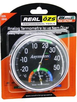 Analog Termometre Isı Nem Ölçer Anymeters