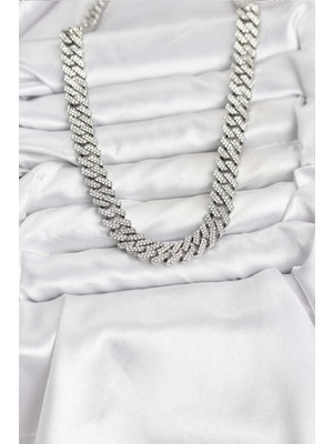 Senka Mey Ithalat® Pirinç Cuba Chain Gurmet Model Kolye