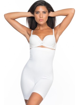 byasafkids Beyaz Mı Emay 2007 Yüksek Bel Paçalı Korse