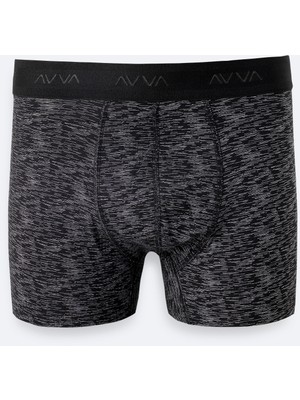 AVVA Erkek Siyah Desenli Tekli Regular Fit Boxer A61Y9504