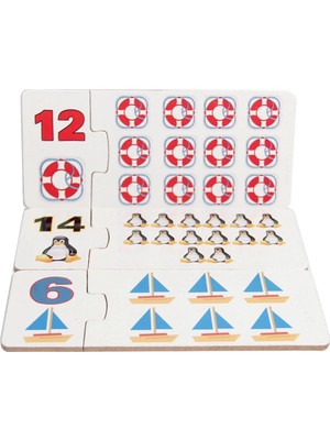 Senka Mey Ithalat® Ahşap Eğitici Puzzle Sayılar