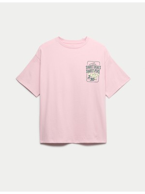 Marks & Spencer Sweet Pea Baskılı T-Shirt