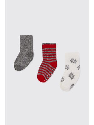 Panço Kız Bebek 3'lü Soket Çorap